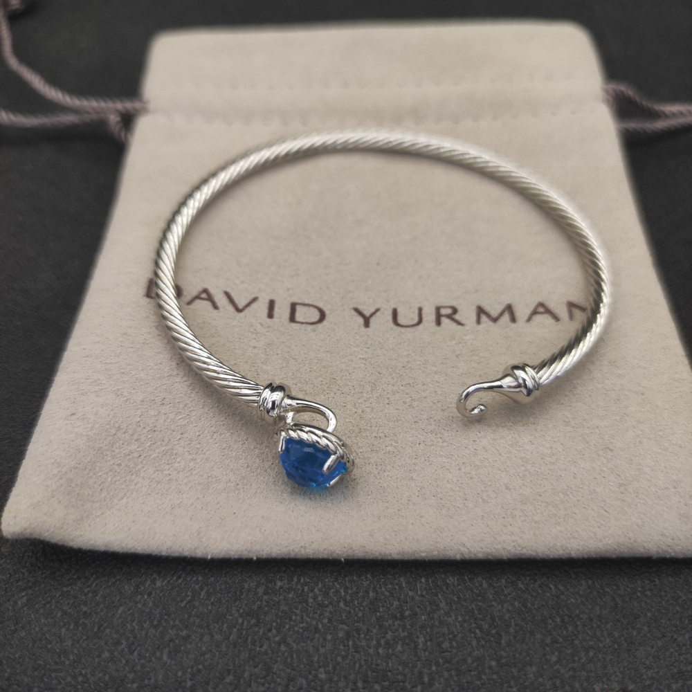 David Yurman 3mm Blue Diamond Bracelet